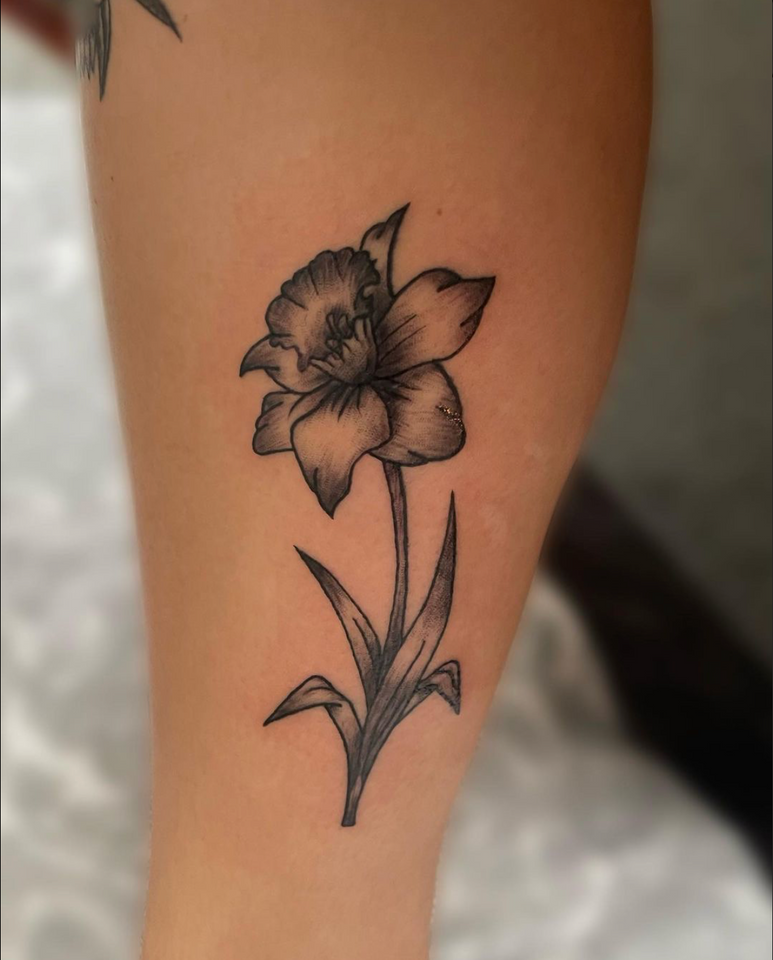 Daffodil Tattoo, Flower Tattoo Ideas, JA55 Tattoo